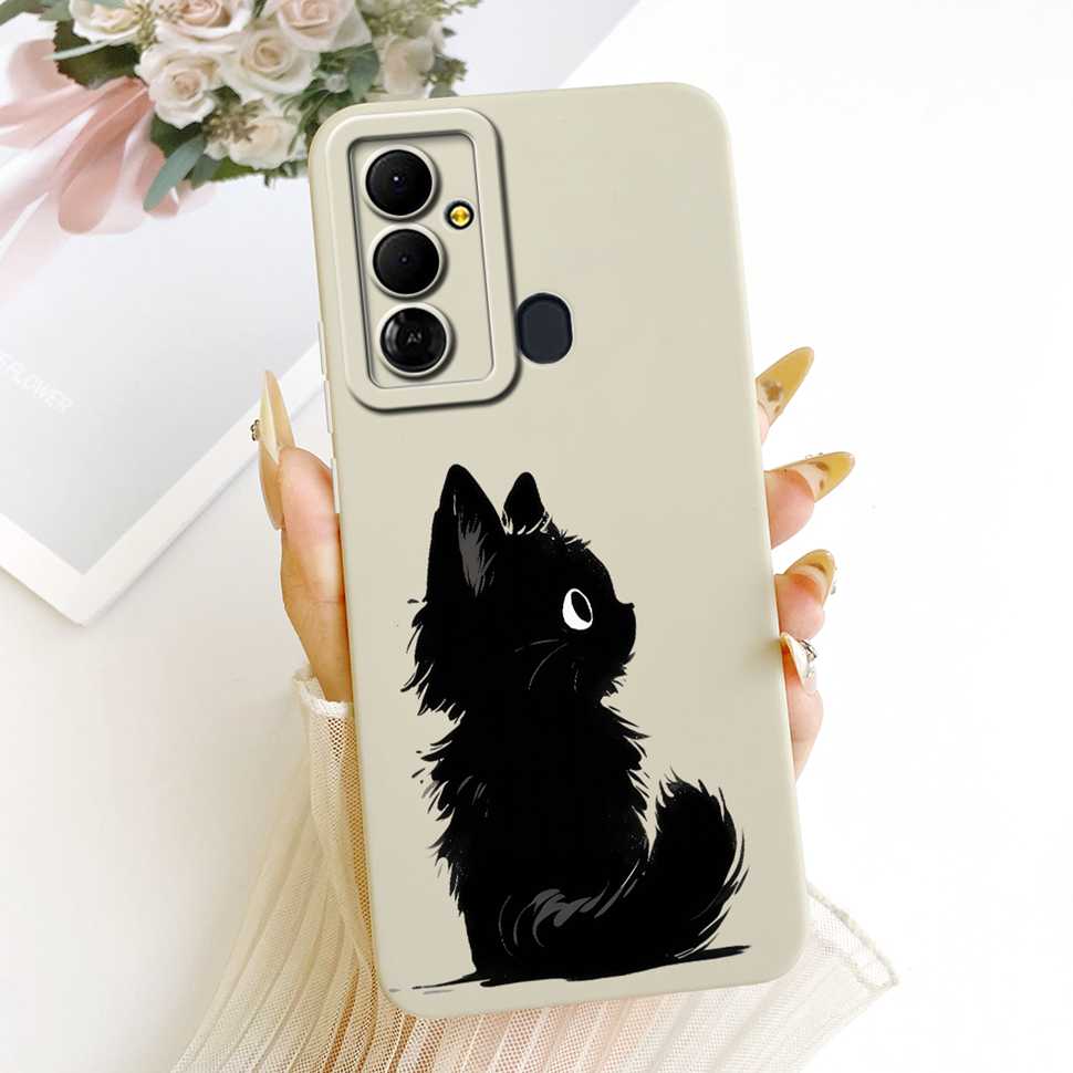 For Tecno Pop 6 Go BE6j Case Simple Style Silicone Shockproof Back Cover Coque For Tecno Pop6 Go POP 6 GO Phone Bumper Shell