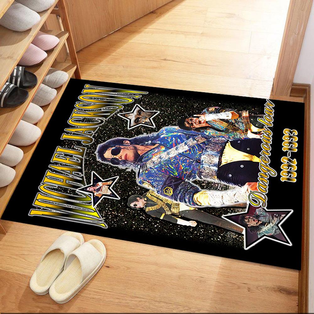 I tappeti quadrati dallo stile iconico di Michael Jackson sono un'ottima scelta per soggiorni, camere da letto, arredamento della casa e come regali.