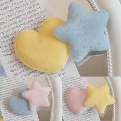 Plush Star Heart Hair Clips Sweet Star Min Heart Hair Barrettes Hair Pins Headpiece Accessories for Toddler Girls