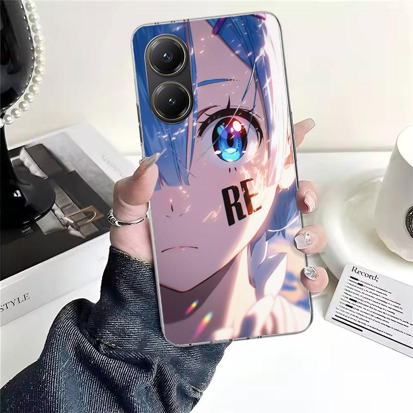 R-Rem Re Zero Anime Soft Phone Case For Xiaomi Redmi 15C 15 13C 13 Poco X5 X6 X7 F7 Ultra M7 12C 12 10 10C 9C 9A 9T 9 Fundas Poc