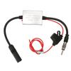 Car Stereo FM Radio Antenna Signal Stabilizer with 12V Power DIN Plug Connector for Marine RV Truck