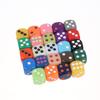 10Pcs Colorful Dice Acrylic Round Corner Cubes Dot Drinking Game Dice Accessories