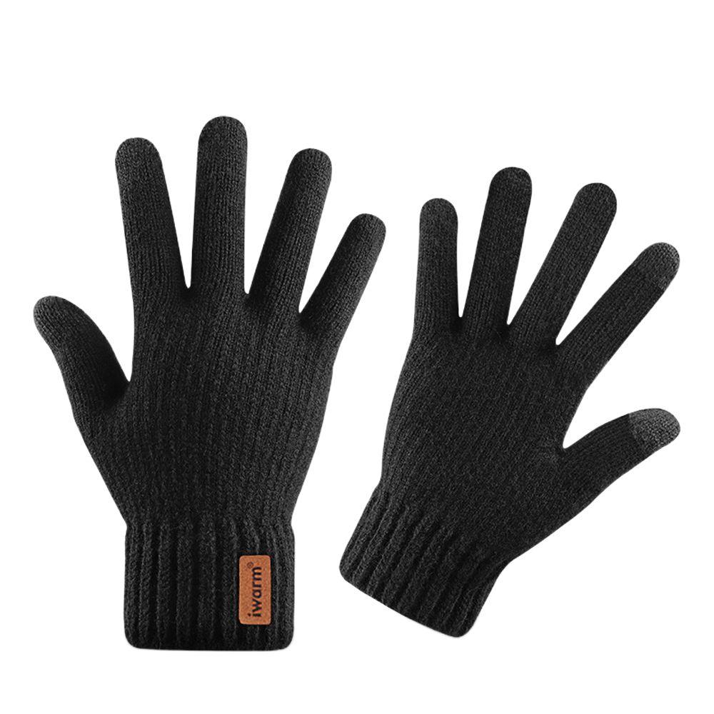 Farbe Vollfinger Mode Herren Fäustlinge Herren Strickhandschuhe Handschuhe Herbst Winter Handschuhe