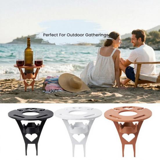 Outdoor Wine Glass Rack Portable Compact with Ground Stake Easy To Assemble Rack for Outdoor Activities