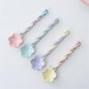 1~10PCS Ceramic Long Handle Spoon Kawaii Korean Ice Cream Hand Painted Dessert Spoon with Long Handle Kitchen Tableware