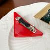 5mm Fashionable Thick Triangle Spring Hair Clip With Shimmering Rhinestones Women For