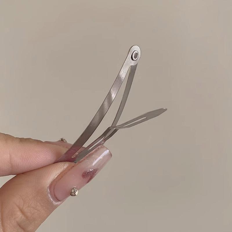 Ins Korea Rhinestones Bowknot Loves Metal Hairpin BB Clip Side Broken Hair Bangs Clip Word Clip Forehead Simple Clip