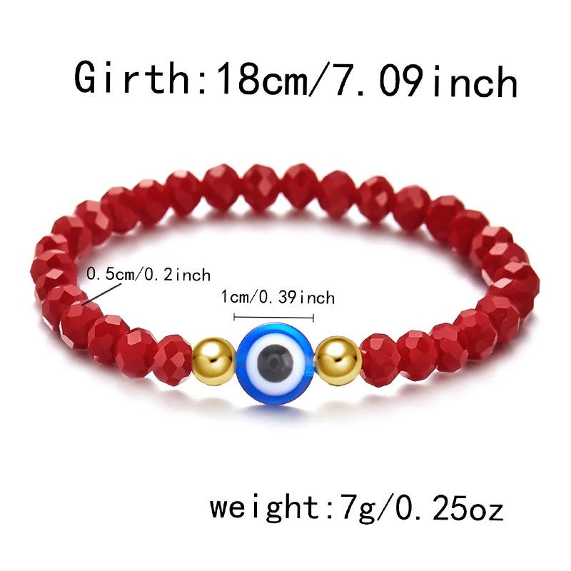 Turkish Blue Eye Bracelet Lucky Amulet  Hand Chains Gifts 5/8MM Tiger Eye Stone Beaded Evil Eye Bracelets for Women Men