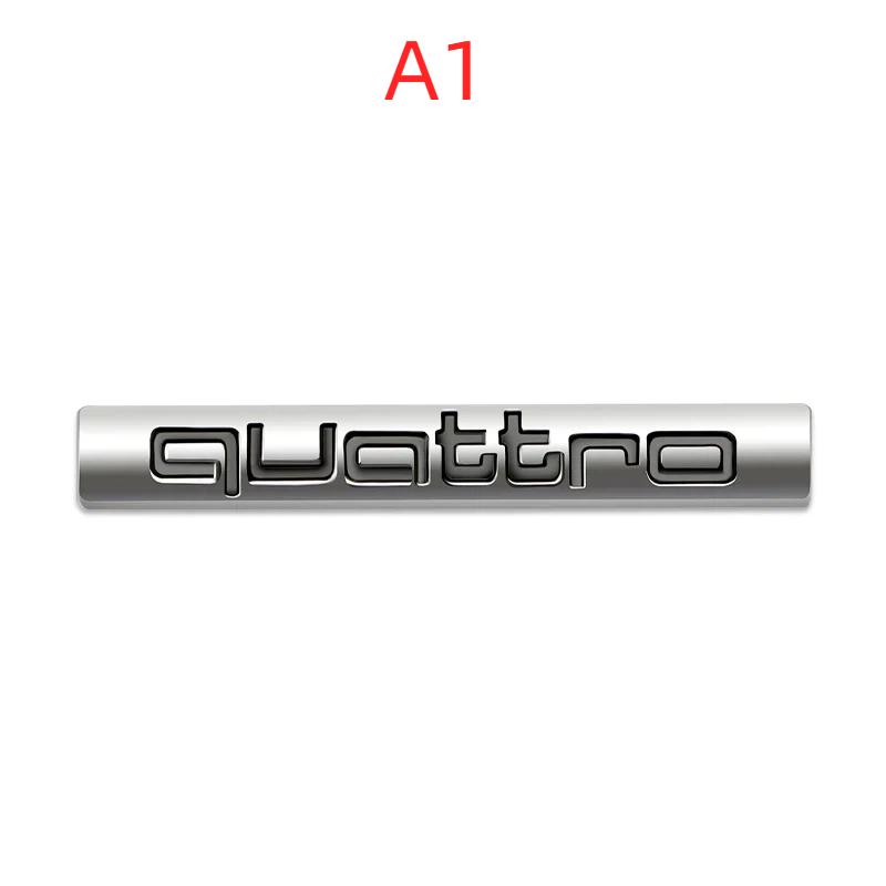 

6 цветов Металлический Логотип Quattro Накладка-значок на решетку радиатора Наклейки A1