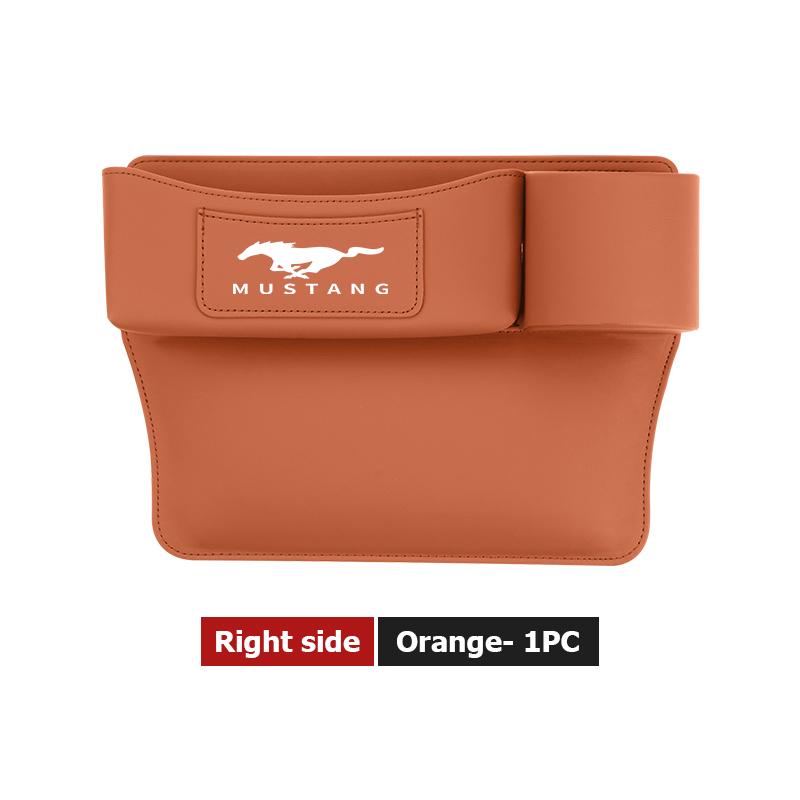 YYQO6 Leather Car Seat Gap Water Cup Holder Box Storage Bag For Ford Escape Ecosport Fusion Explorer Expedition Taurus