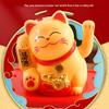 Solar Powered Waving Lucky Cat - Automatic Fortune Cat for Home, Desktop, or Car Decoration