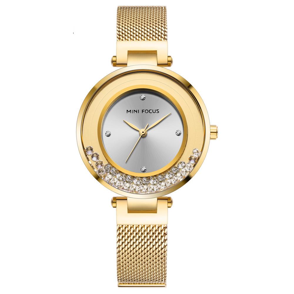 Women's Watch Diamond-encrusted Fashion Women's Watch Hot Style Steel Mesh Strap Women's Watch
