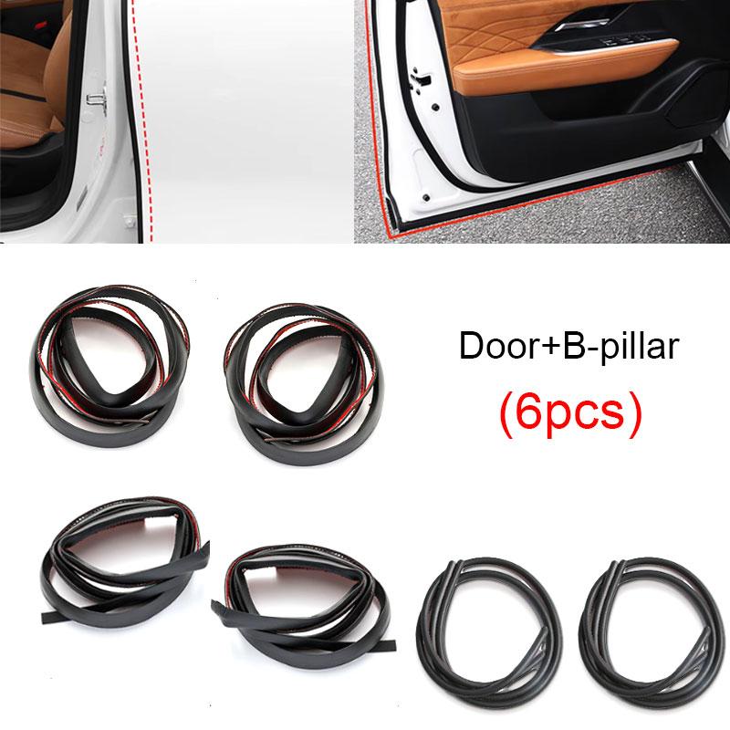 KodoLab For Mazda 6e For Mazda EZ-6 2024 2025 Modified Car Door Sealing Strip Waterproof B-pillar Sealing Strip Car Accessories