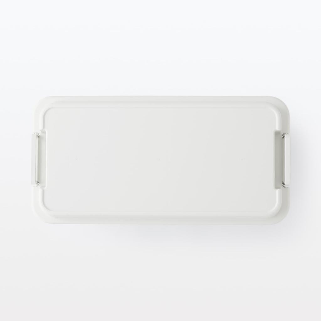 MUJI of Sturdy Storage Boxes with Recycled White Extra 84394263 Storage Storage (Muji) [Set 2] Polypropylene, Gray, Large, (Clothing Case, Case, Box)