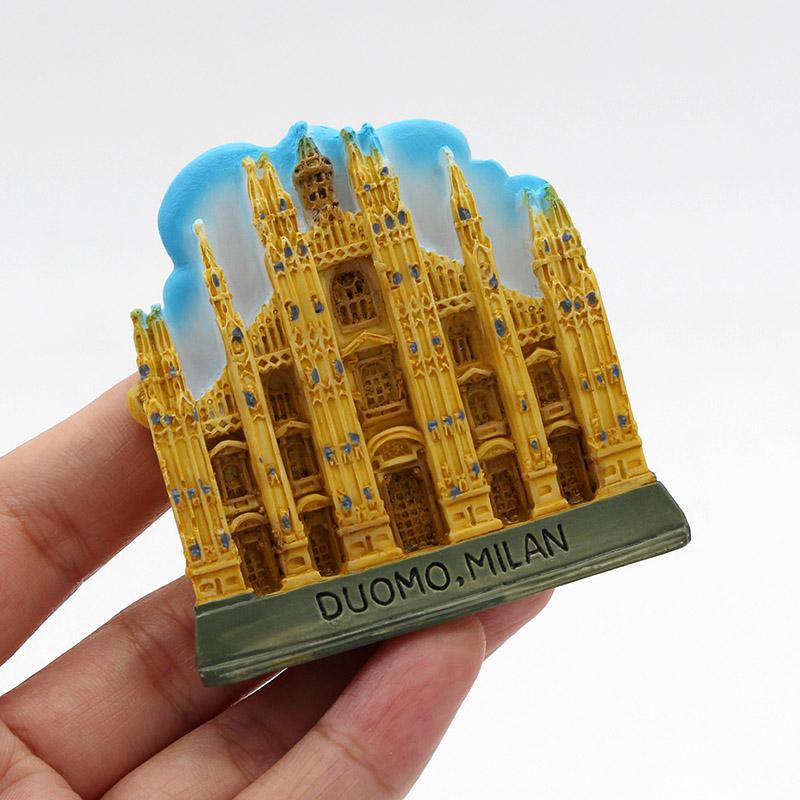 3D Fridge Magnets Dubai Sailing El Souvenir Magnetic Refrigerator Paste Home Decoration Dubai Architecture Collection Gifts
