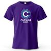 S-4XL Capsule Corp 100% Cotton Funny Printing Japan Anime Men T Shirt Tee Summer Streetwear Tops Fashion Brand Tshirt Clothing