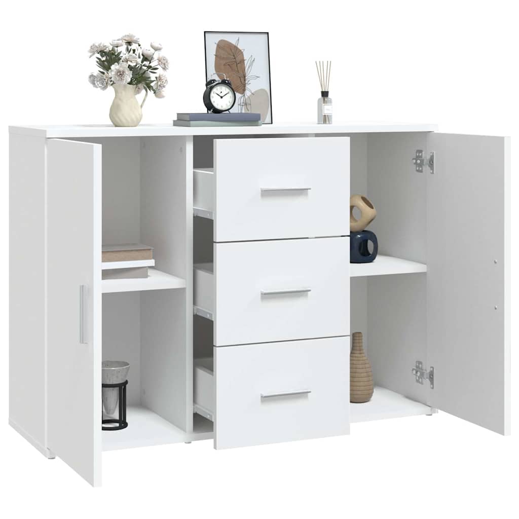 vidaXL Sideboard Weiß 91x29,5x65 cm Holzwerkstoff