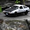 1/32 Scale AE86 Initial D Model Car Toy Alloy Diecast Sound Light Pull Back Classic Simulation Vehicle Models Collection for Kid