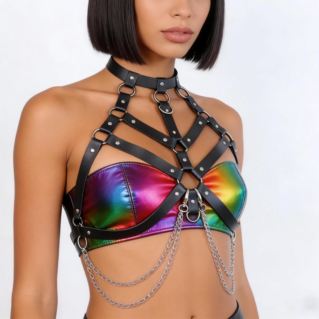 

Women Trend Punk Belt Fashion Leather Waist Belt Female Street Style Decoration Body Chain Belt Gothic Clothing Accessories