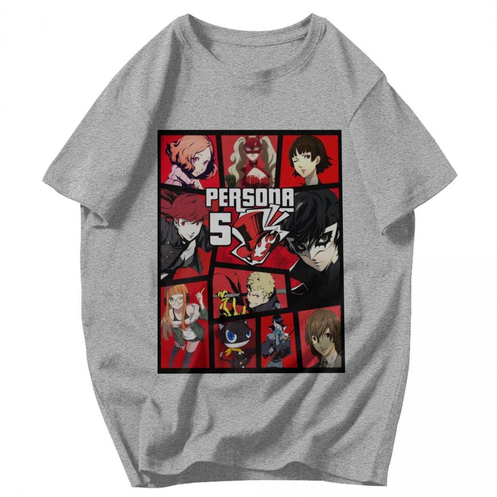 Men T Shirt Persona 5 Awesome Gifts Y2K Graphic Tees Unisex Tops T Shirts