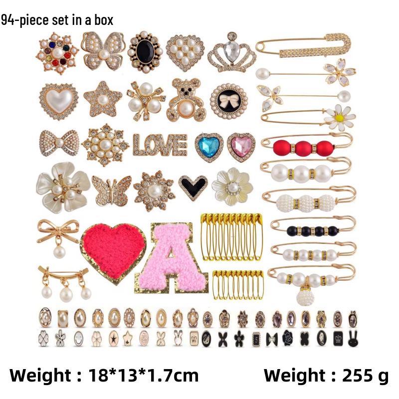 Gold Socks Charm Brooch: Shiny Jewelry Pin and Safety Pin for Sock Accessories