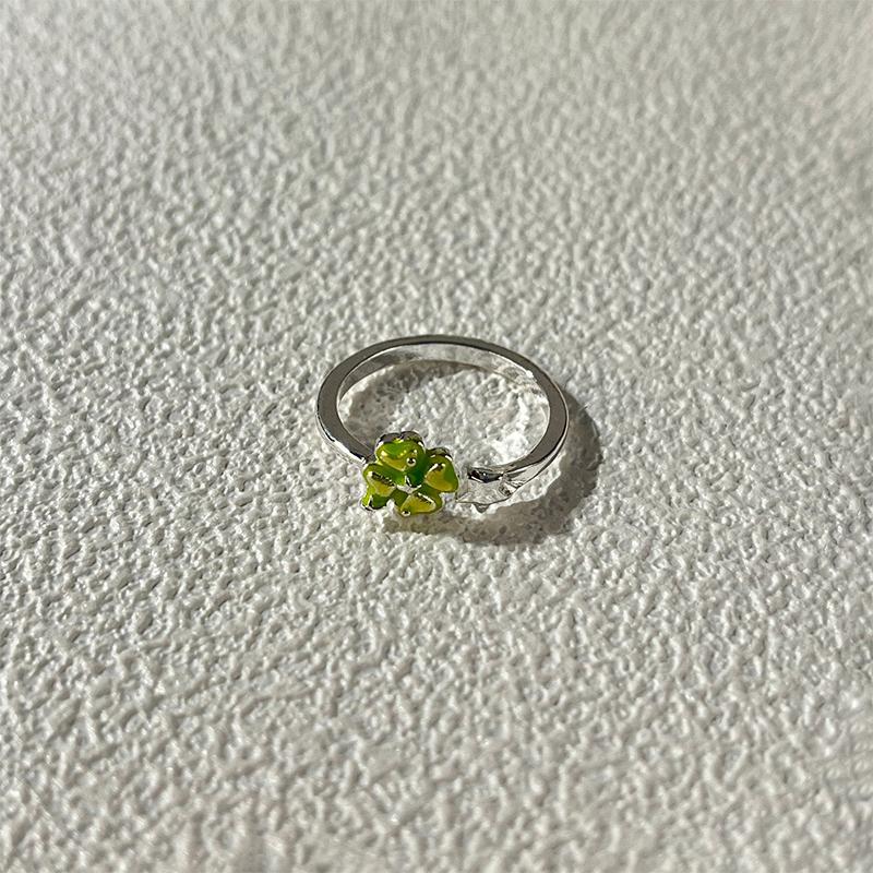 Y2K Four-Leaf Clover Star Ring For Women Trendy Star Geometric Wedding Party Jewelry Gift