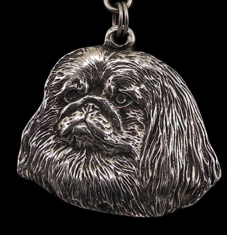 Pekingese, Pekinese, Peke - Necklace with Dog, Silver-plated Pendant for Dog Fan, Unique Jewelry by Art-Dog Brand