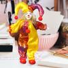Standing Clown Figurine Handmade Ceramic Clown Figure Doll with Articulated Limb Display Props for Home Holiday Decors