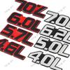 1Pc 3D Metal 4.0L 4.6L 4.7L 5.0L 5.7L 6.0L 6.2L 6.4L 7.0L Car Sticker Rear Trunk Emblem Badge Decals