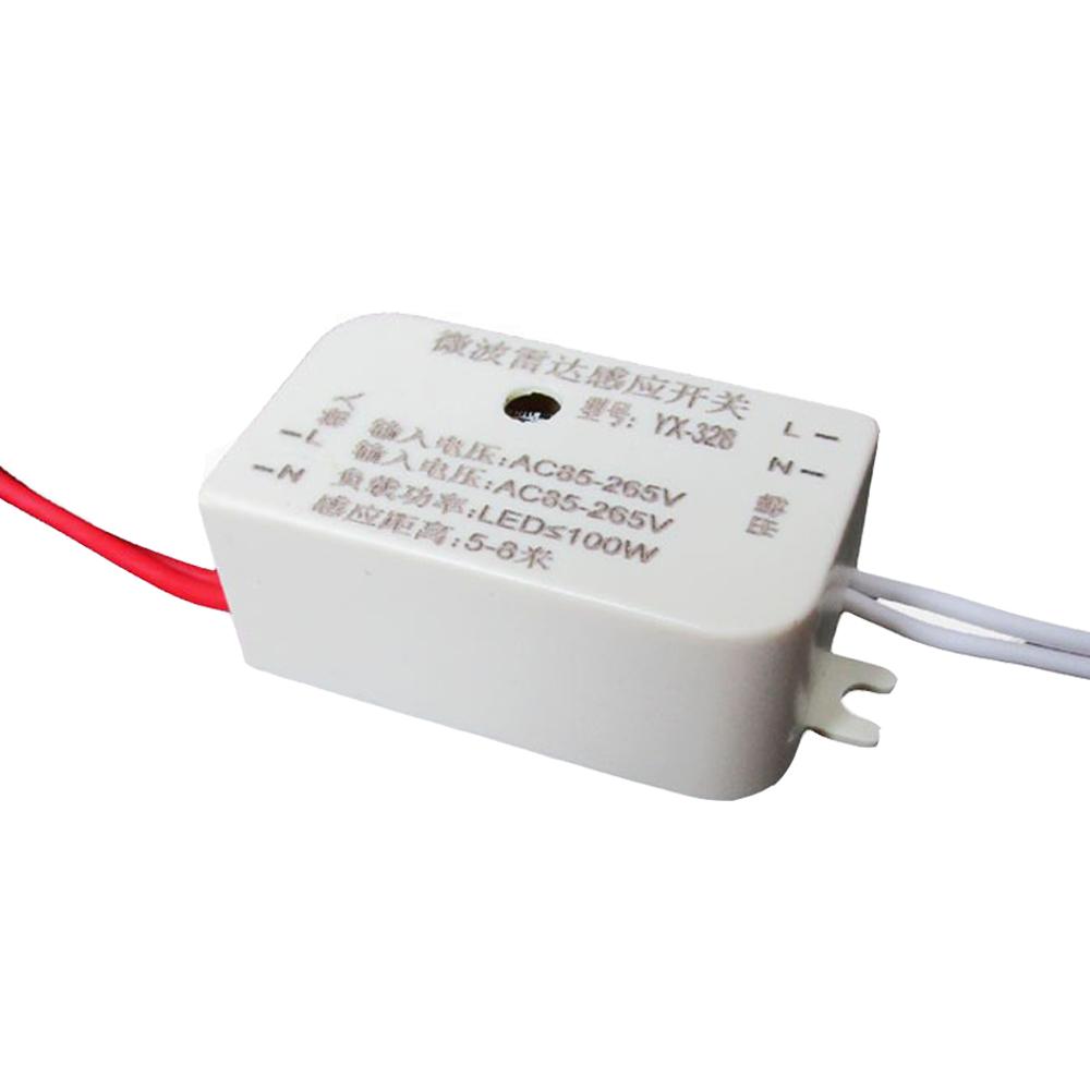 AC85-265V 50Hz Auto Infrared Sensor Switch Intelligent PIR Microwave Radar Body Motion Light Control Sensor Module For LED Lamp