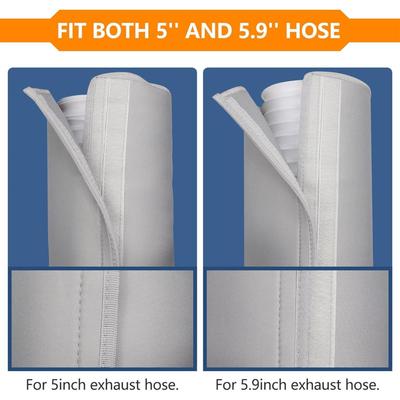 Portable AC Hose Insulation Sleeve Portable Ac Hose Heat Insulation Cover Dustproof Air Conditioner Exhaust Tube Protector Wrap