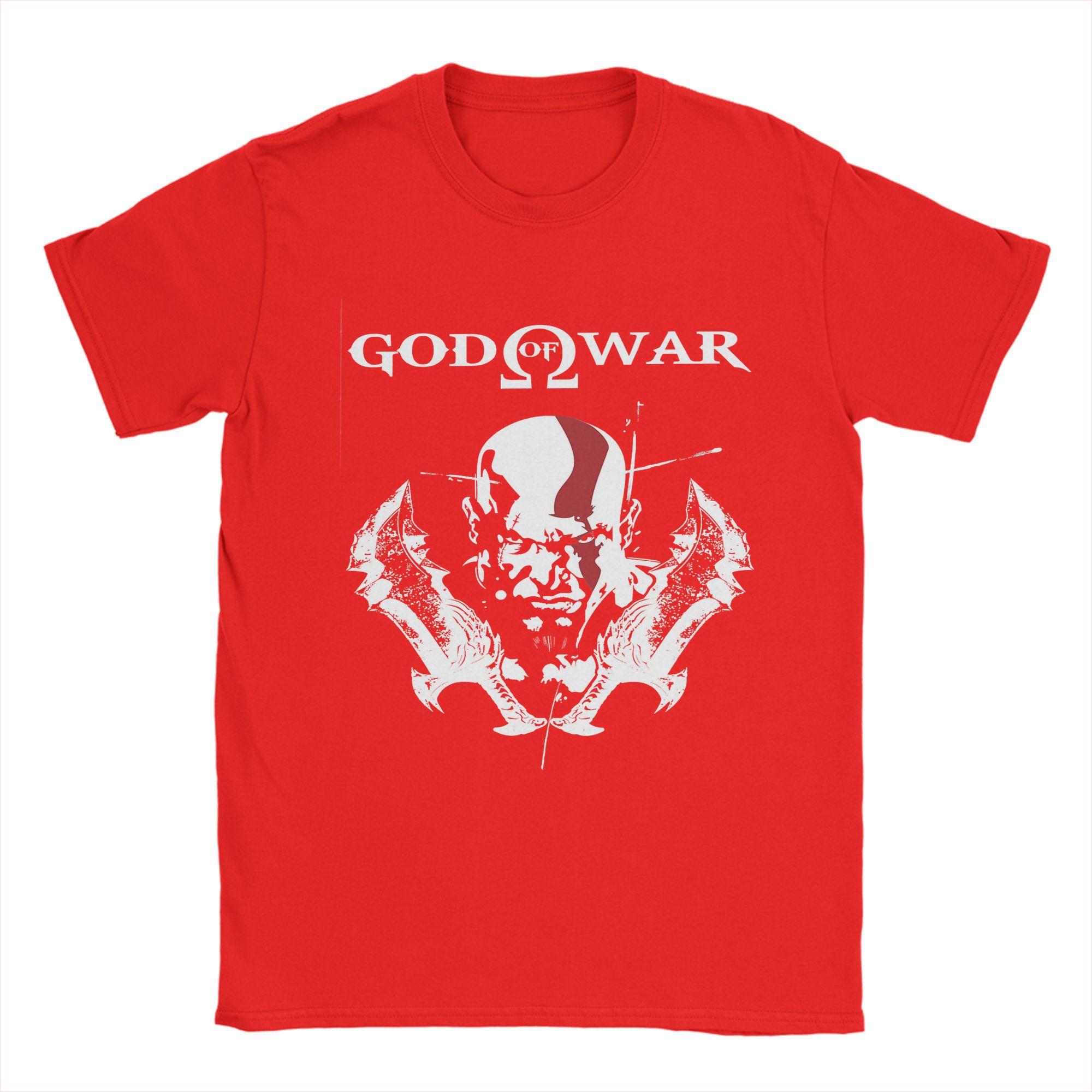 Unisex KRATOq GOD OF WAR T Shirt Pure Cotton Clothing Novelty Short Sleeve Crew Neck Tee Shirt Printed TShirt S