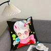 H-Hikari Shimoda IllustrationS Cushion Cover Reversible Plush Pillow Cover – For car, sofa, bedroom, perfect as a gift.