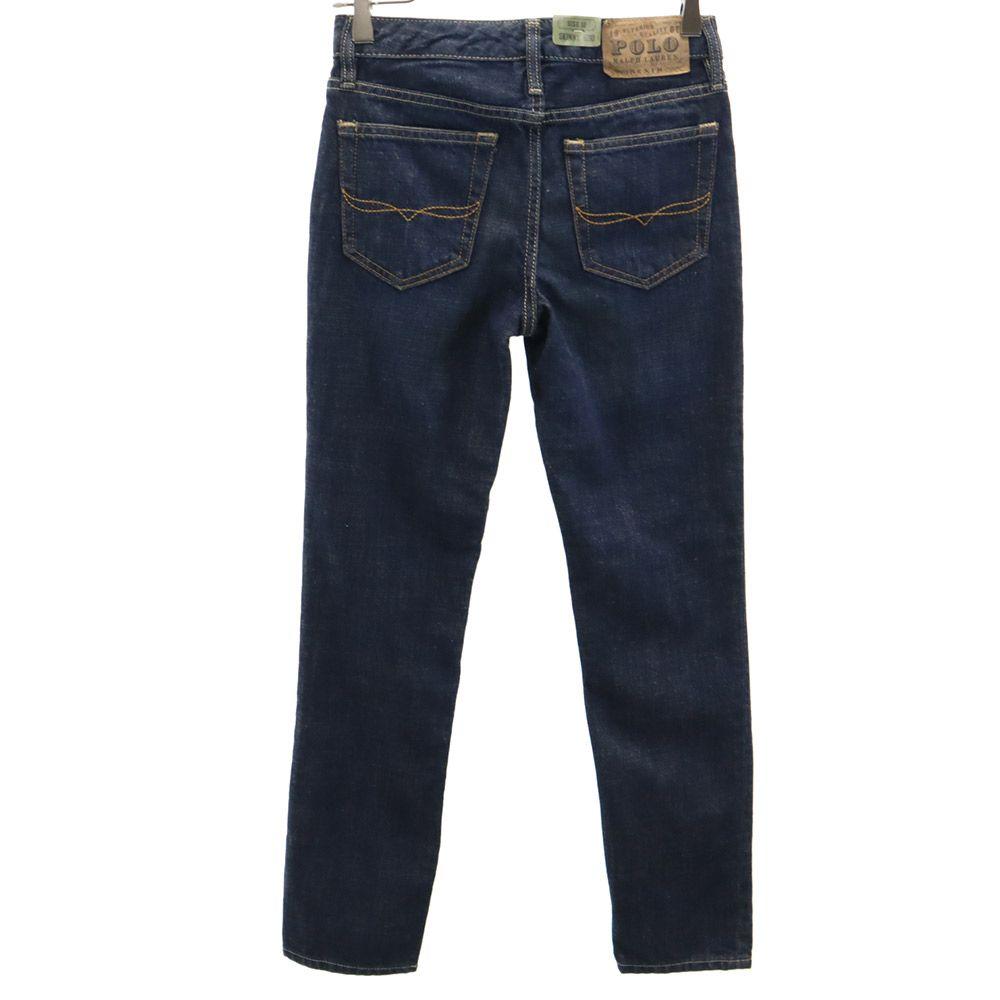 unused POLO RALPH LAUREN Skinny denim pants 12 Navy jeans Kid's Used