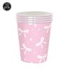 6/12pcs Pink Bow Acrylic KeyChains Coquette Bow Birthday Party Decorations Supplies Gifts for Kids Girls Pink Bow Party Favors