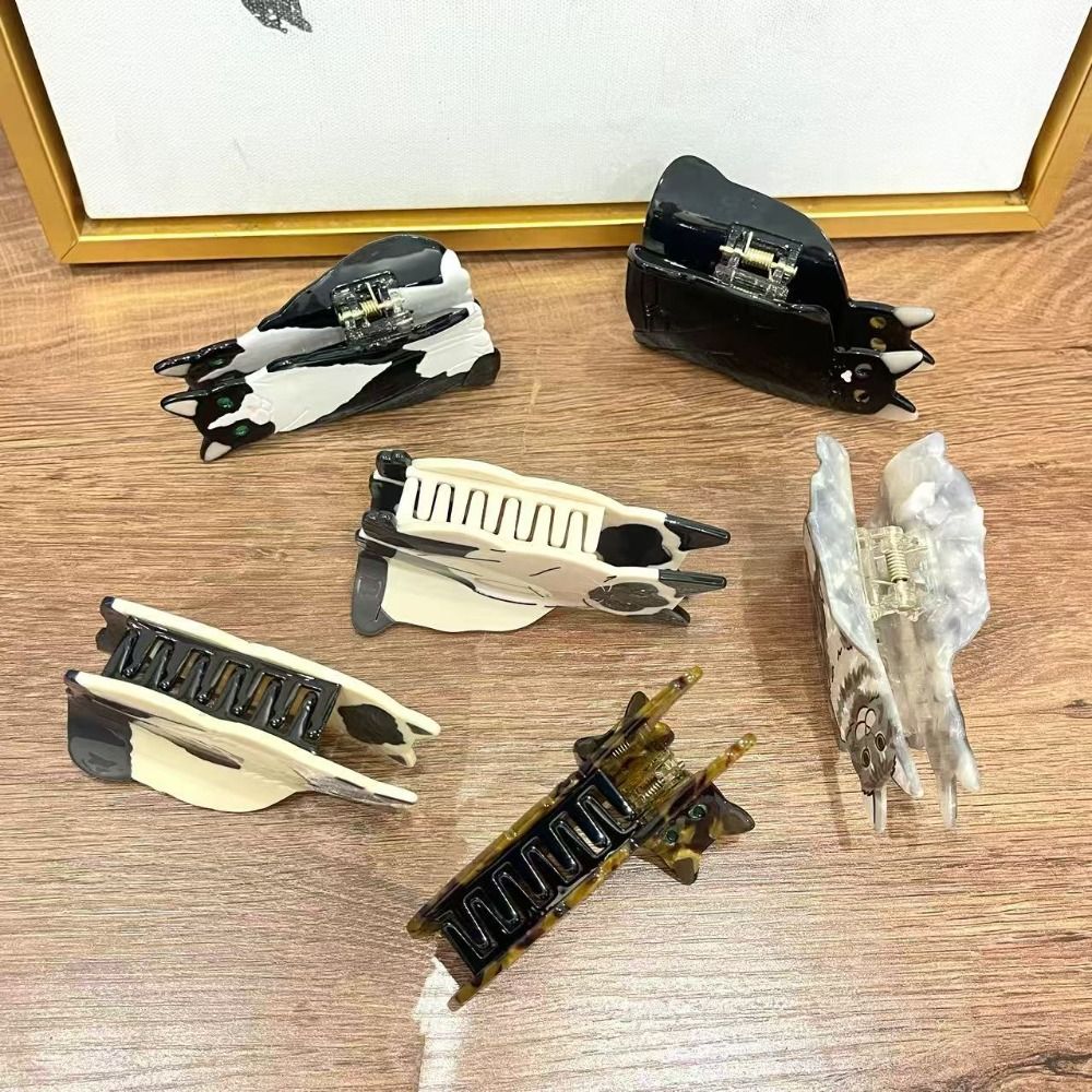 Pet Animal Hair Clip Acetic Acid Shark Clip Cute Acetate Cat Hair Claw  Girl