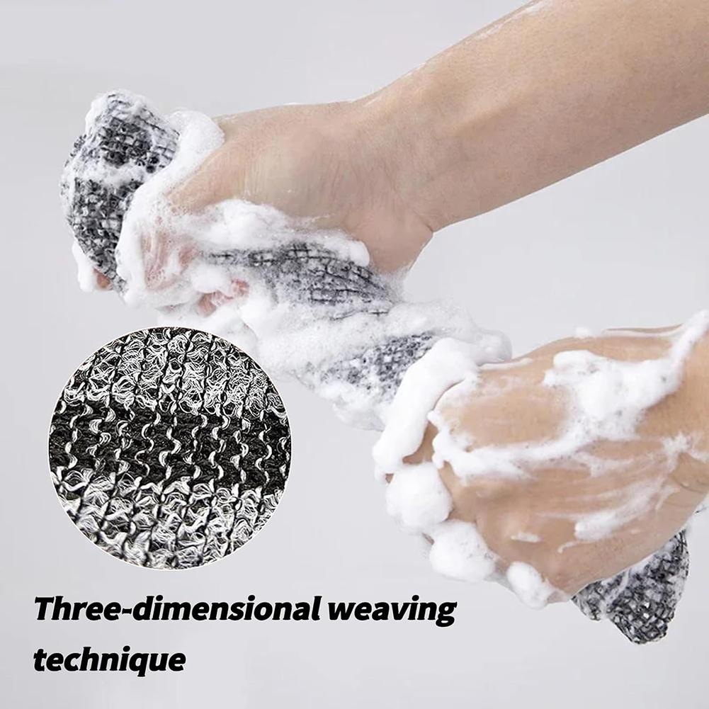 1pcs Beauty Skin Exfoliating Towel,Dual Sided Durable Back Scrubbing Towel for Women Man,Body Rubbing Washcloth Scrubber Tools