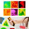 6 Pieces Sensory Soft Gel Liquid Toys Water Pads Motion Tiles Square
