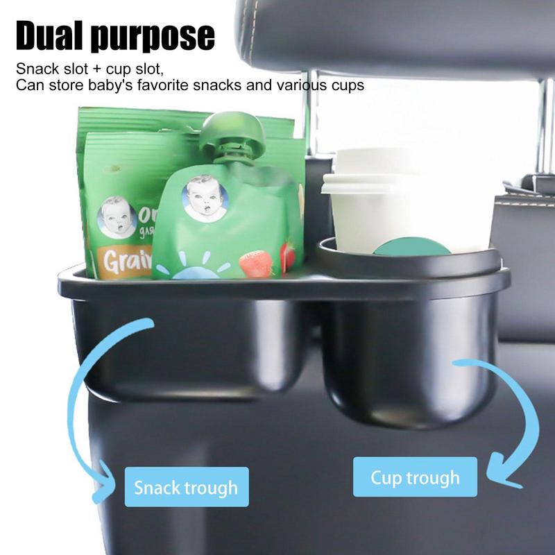 Car Cup Holder Headrest Seat Back Mount Organizer Multifunctional Vehicle Cup Drink Storage Box Phone Holder Auto Accessories