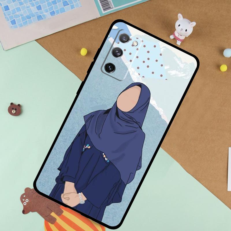 Muslim Islamic Arabic Hijab Gril Soft Case For Samsung Galaxy S24 Ultra S9 S10 S20 S22 S23 Plus S21 FE S25 Ultra Funda Cover