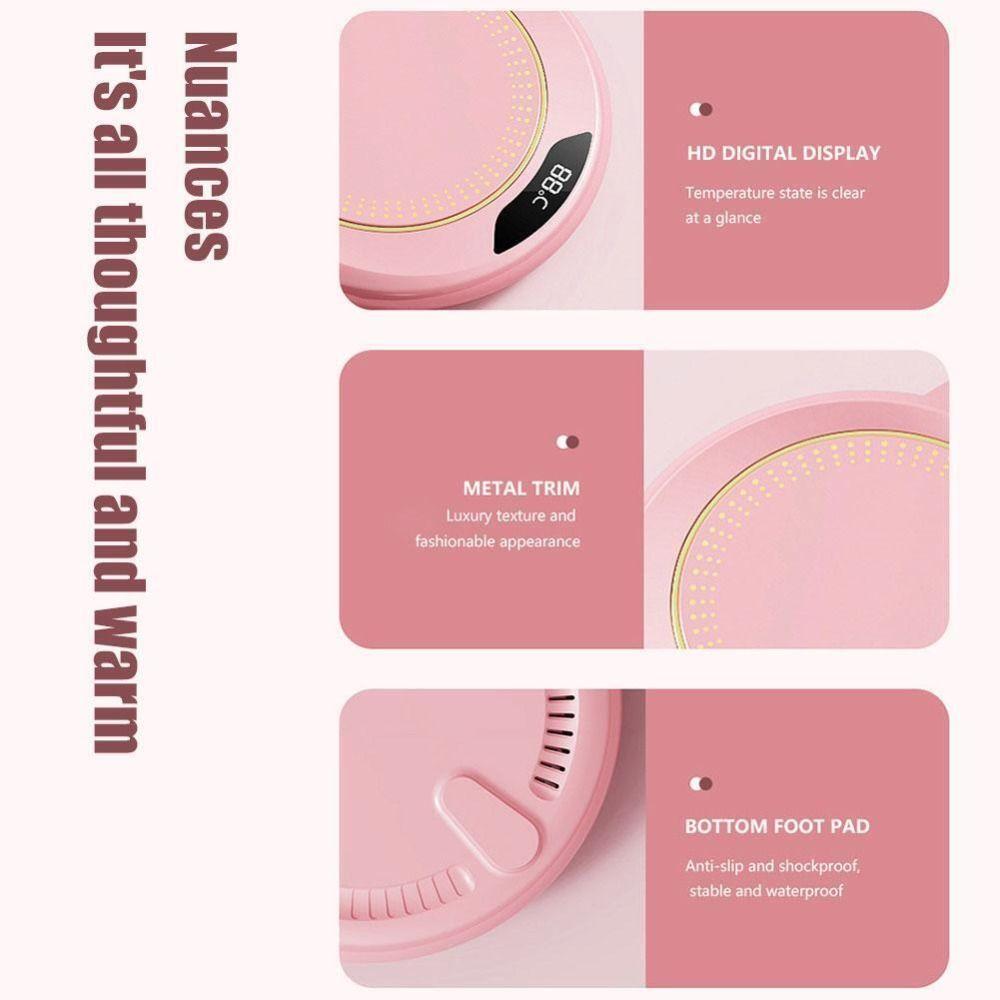 With 3 Temperature Settings Constant Temperature Coaster Intelligent USB Cup Insulation Cup Base
