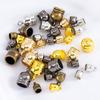 50pcs Necklace End Tips Tassel Caps Leather Cord Crimps End Caps Plastic Beads Cap Fastener DIY Jewelry Making Finding Supplies