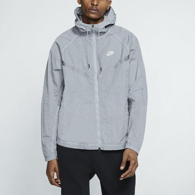 Nike Jackets Men's Wolf Gray Hooded Moderate Other CJ4300-012