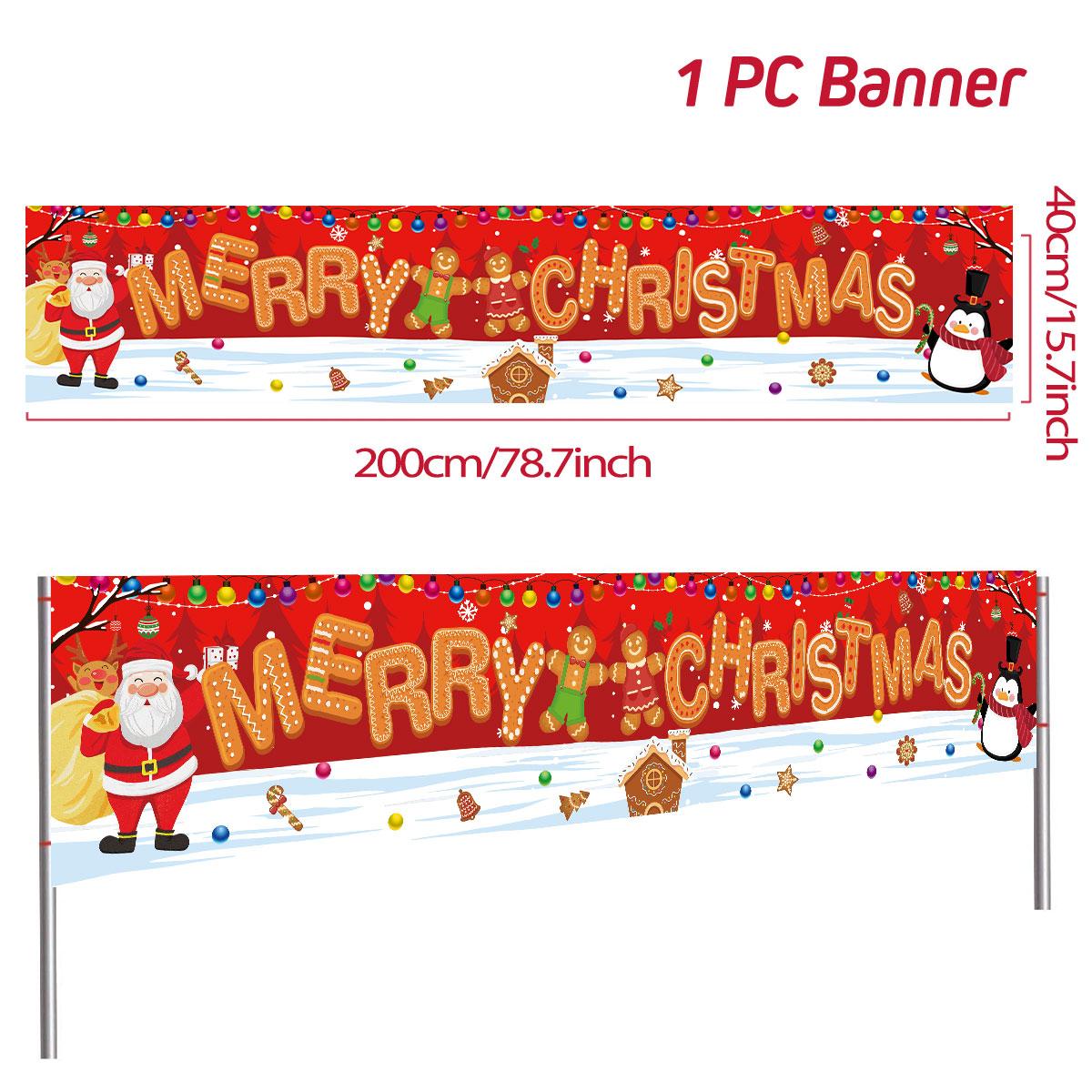 

Рождественский уличный баннер, флаг, Веселый рождественский декор 2024 года, рождественские украшения, подарки, Навидад Ноэль Натал, Счастливого Нового года 2024 года, домашний декор
