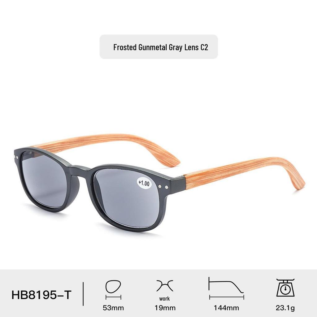B8195-T Unisex Fashion Sunglasses & Reading Glasses with Anti-UV and Spring Hinge.