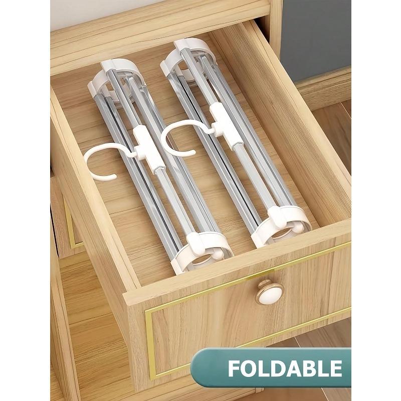 Multi-Tier Pants Rack, Multi-Functional Non-Slip Ladder Design, Can Hang Scarves, Jeans, Pants, Ties, Bedsheets Etc