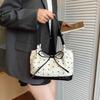 Portable Sweet Shoulder Bag Simple Style Contrast Handbags Gift Bowknot Underarm Bag Travel