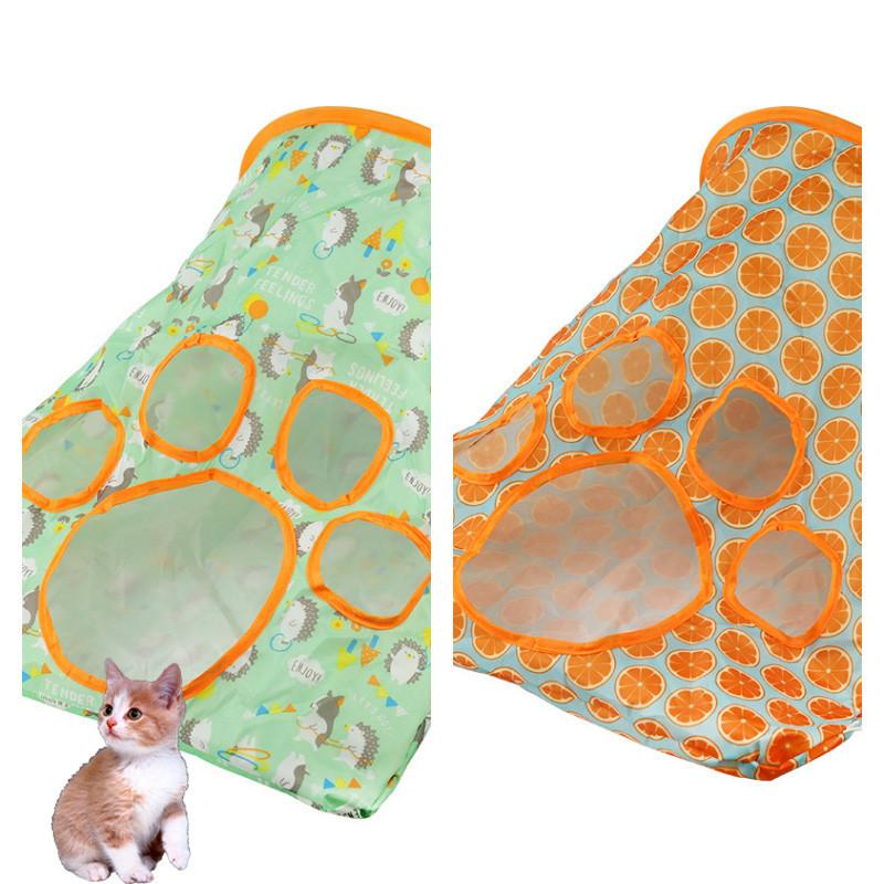 Durable Paper Material Cat Tunnel Fun Toy For Cats Foldable And Portable