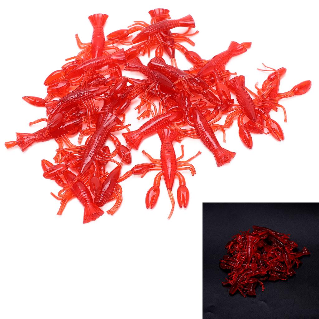 Fishing Shrimps Lures Glowing Luminous Soft   Lifelike Silicone Shirmps Bait