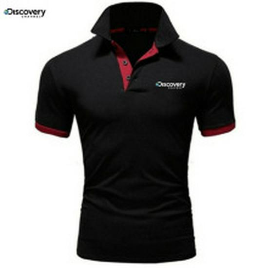 Men's Short Sleeve Polo Shirt - Solid Color, High-End Business Casual, with Lapel.